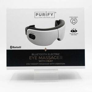 PURIFY Bluetooth Eye Massager with Heat - Light Gray